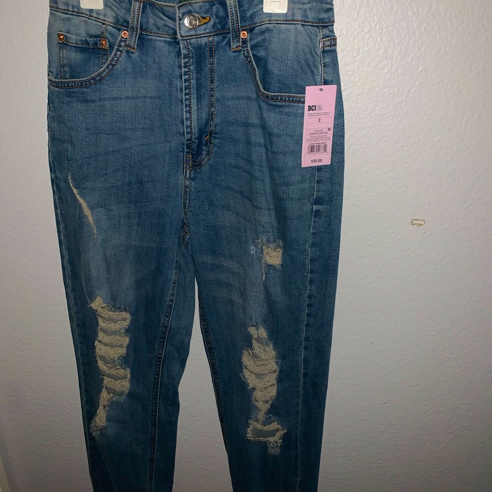 brand new mom jeans from target!